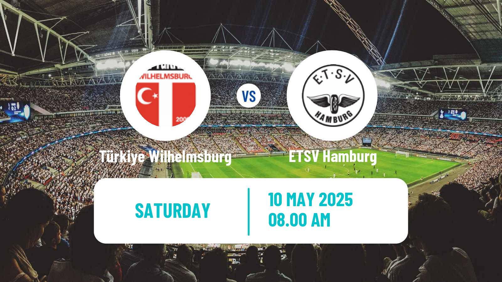 Soccer German Oberliga Hamburg Türkiye Wilhelmsburg - ETSV Hamburg