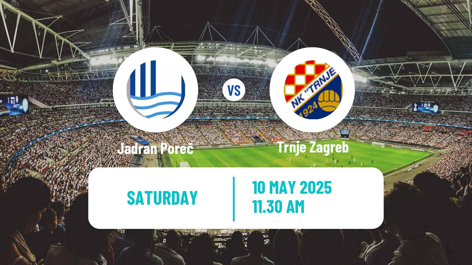 Soccer Croatian Druga NL Jadran Poreč - Trnje Zagreb