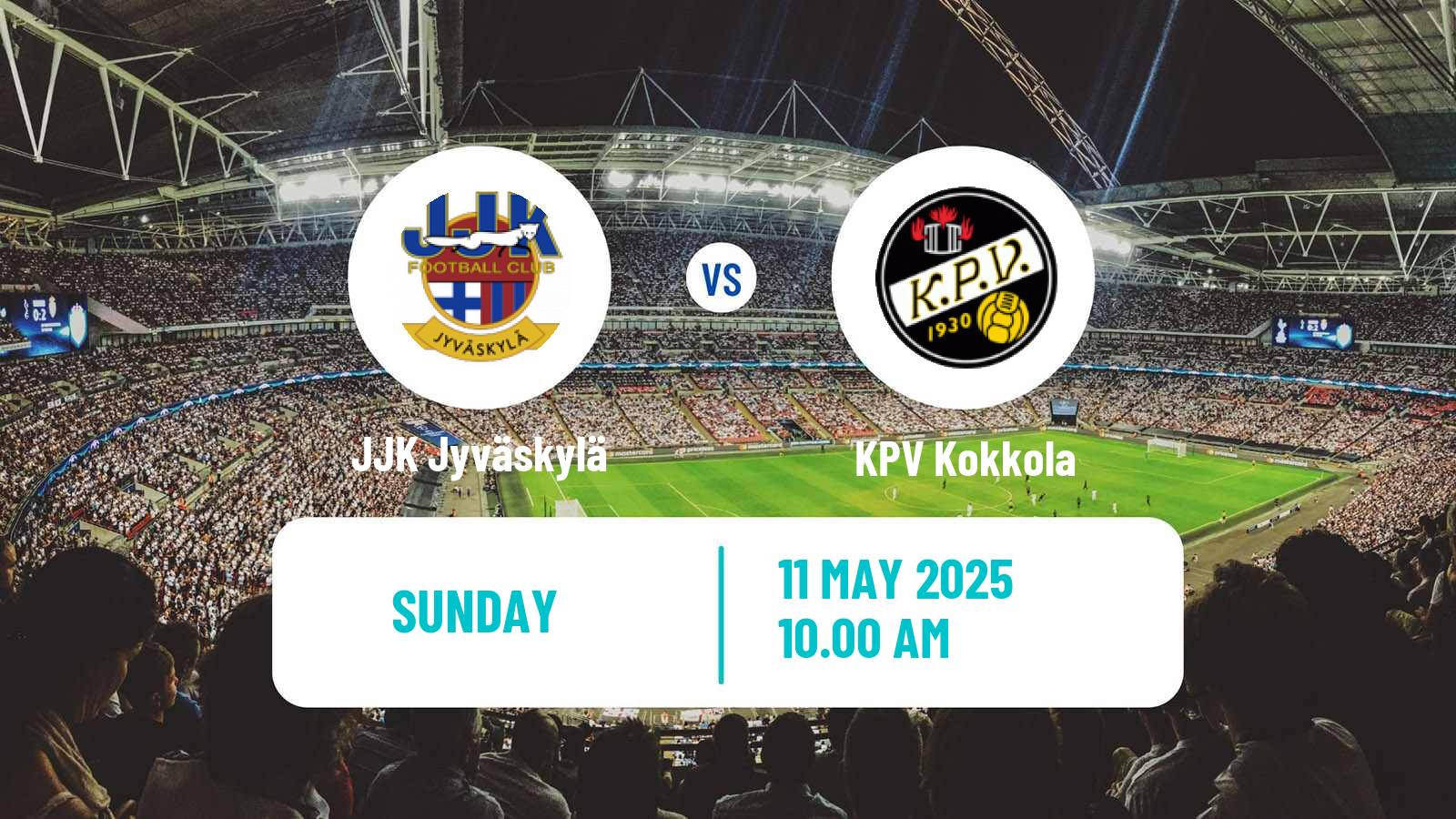 Soccer Finnish Ykkonen JJK Jyväskylä - KPV Kokkola