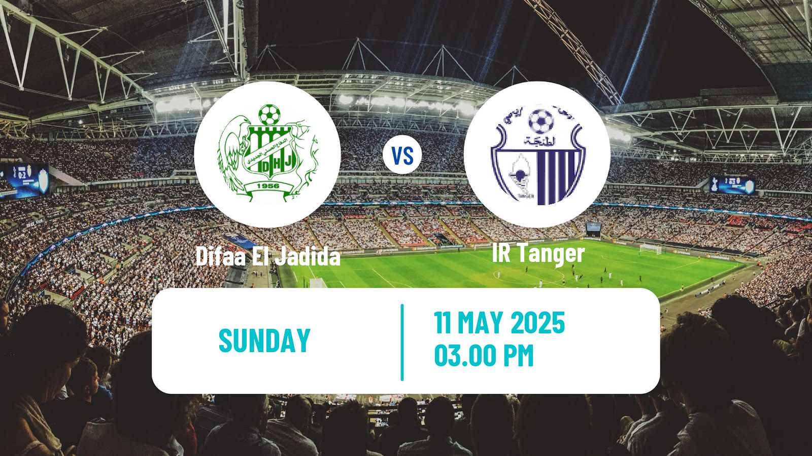Soccer Moroccan Botola Difaa El Jadida - IR Tanger