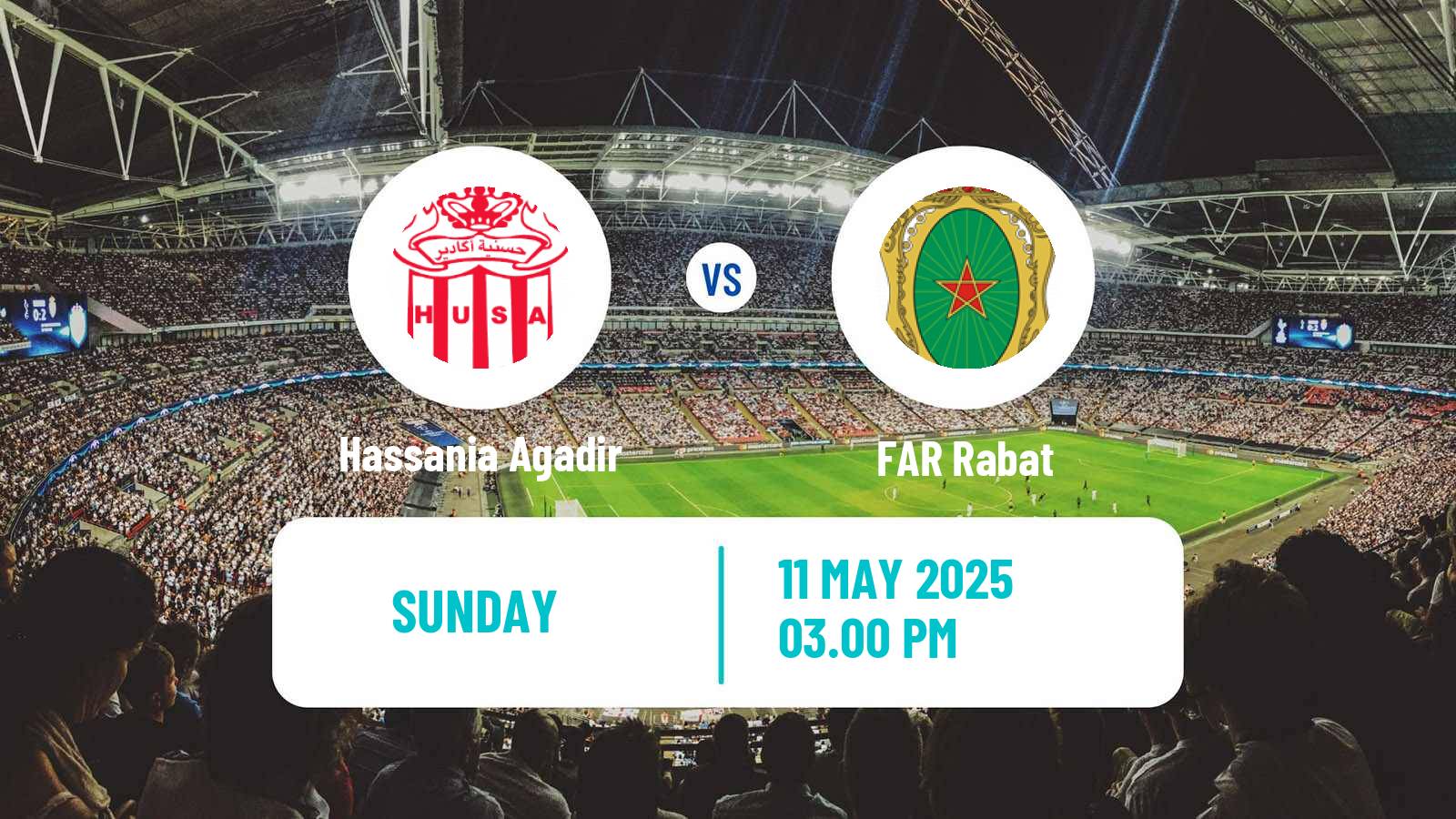 Soccer Moroccan Botola Hassania Agadir - FAR Rabat