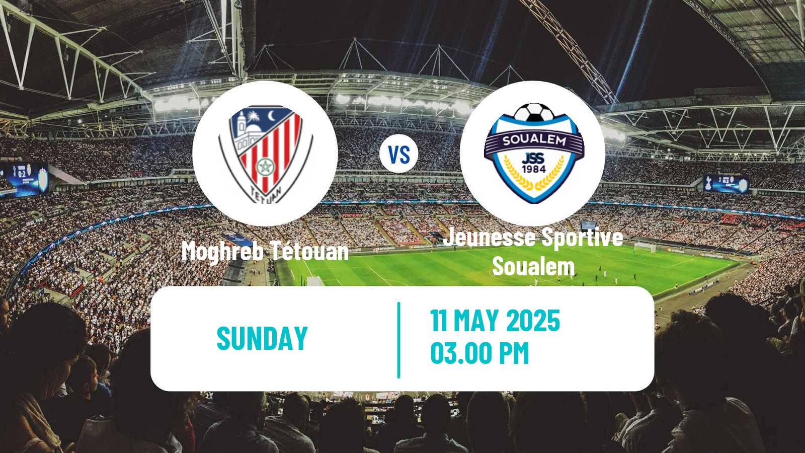 Soccer Moroccan Botola Moghreb Tétouan - Jeunesse Sportive Soualem