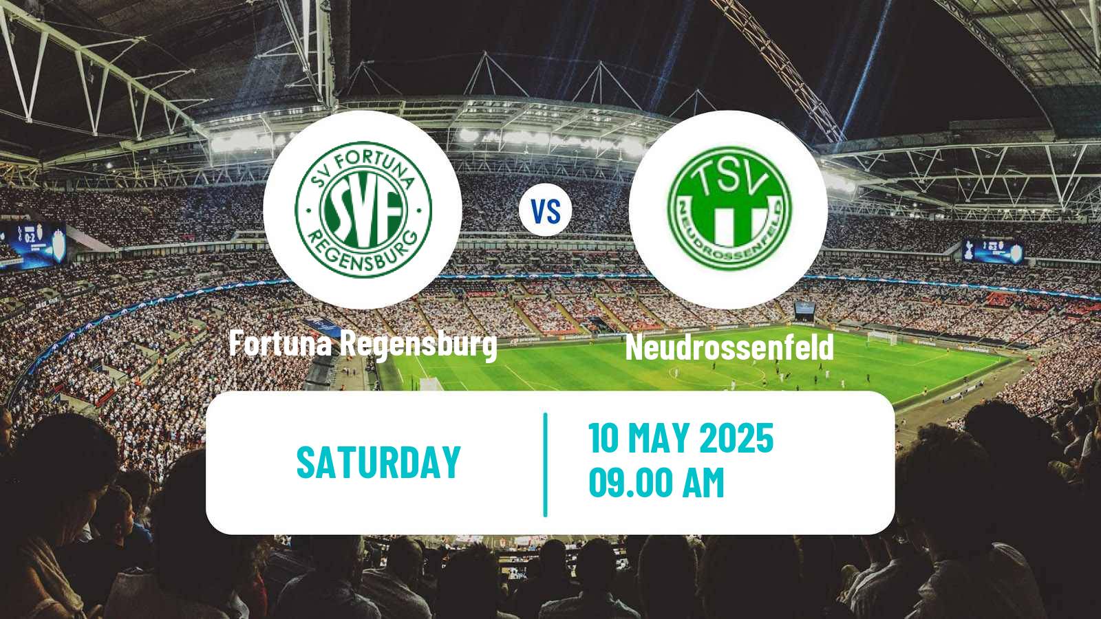 Soccer German Oberliga Bayern Nord Fortuna Regensburg - Neudrossenfeld