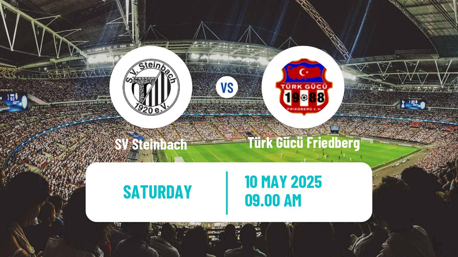 Soccer German Oberliga Hessen SV Steinbach - Türk Gücü Friedberg