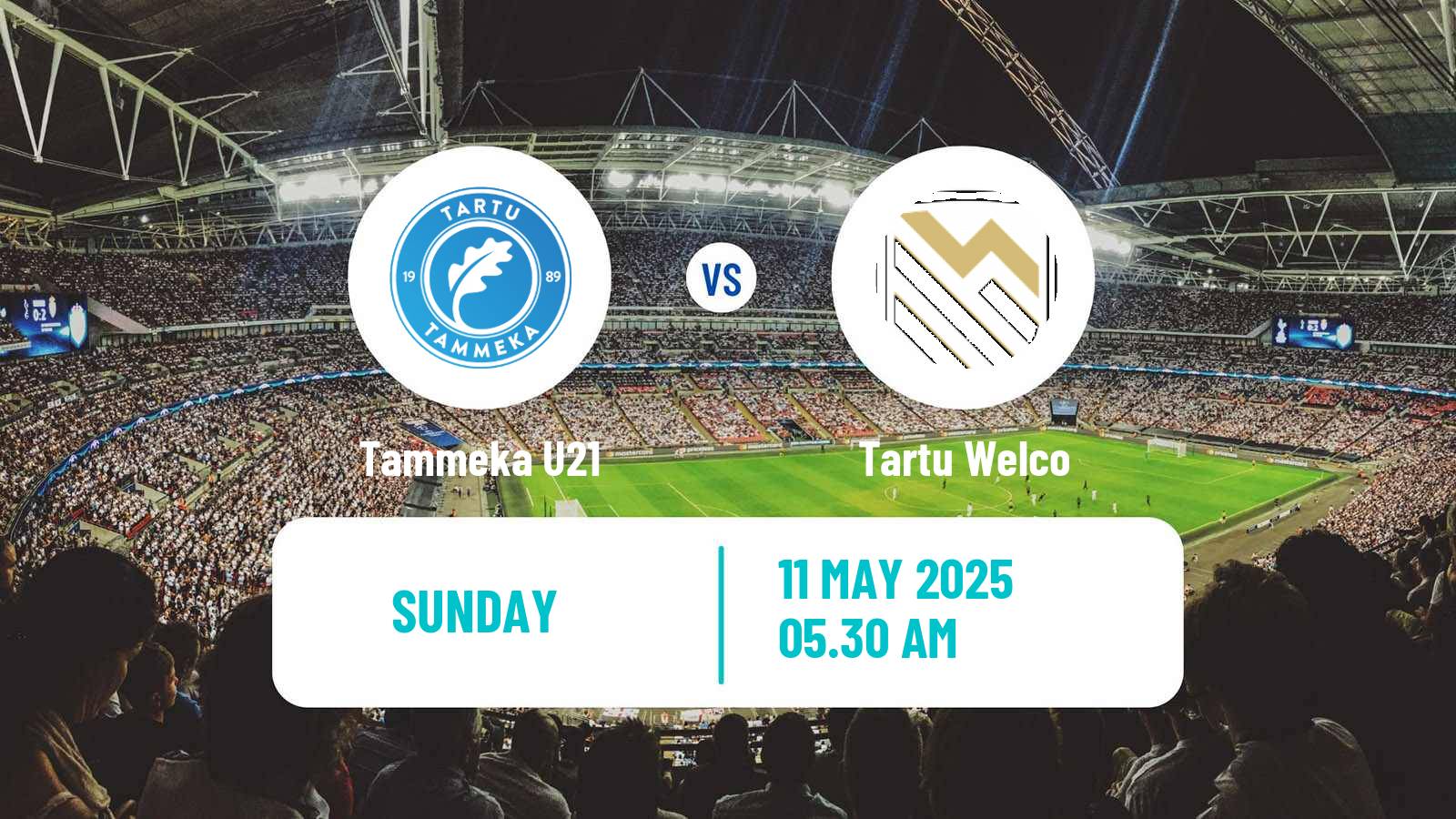 Soccer Estonian Esiliiga Tammeka U21 - Tartu Welco