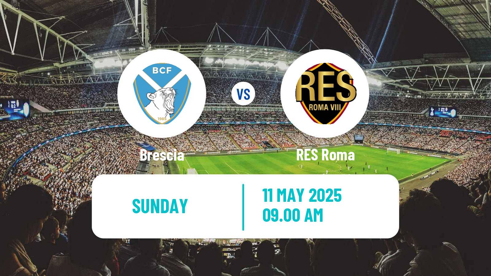 Soccer Italian Serie B Women Brescia - RES Roma