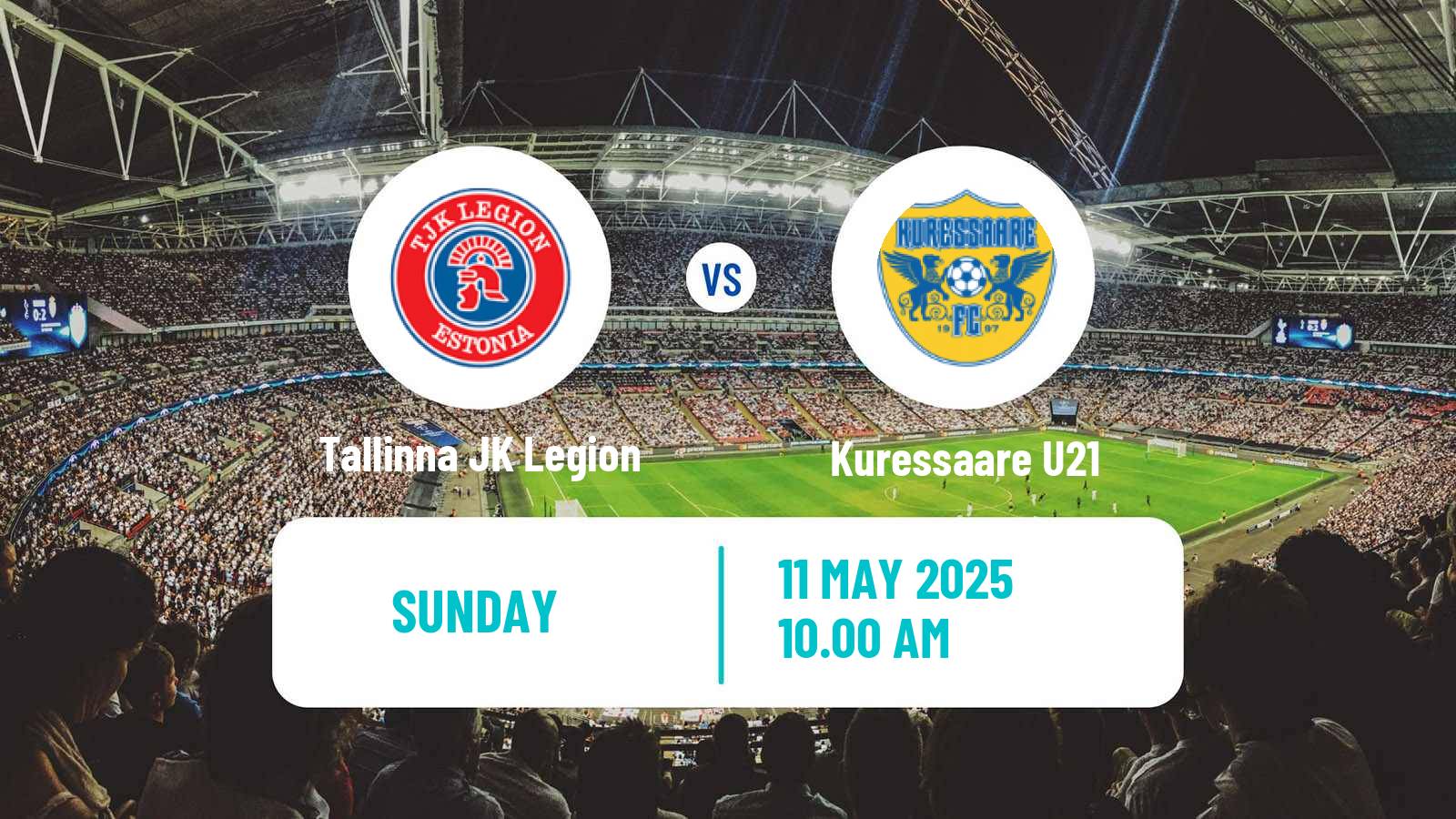 Soccer Estonian Esiliiga B Tallinna JK Legion - Kuressaare U21
