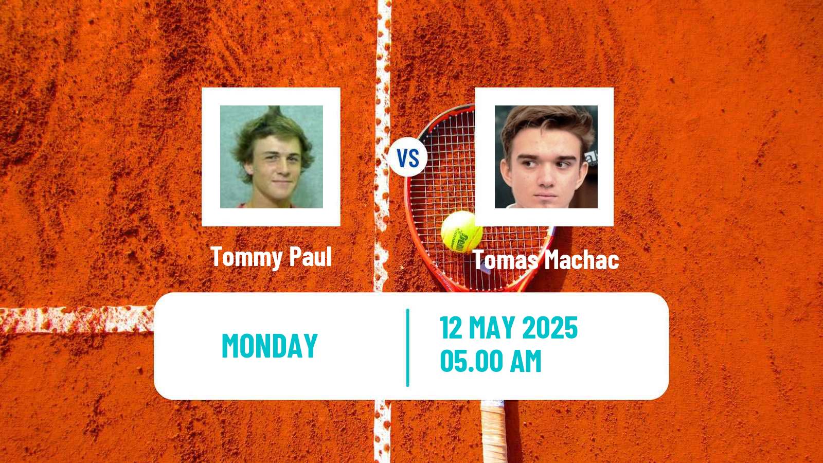 Tennis ATP Roma Tommy Paul - Tomas Machac