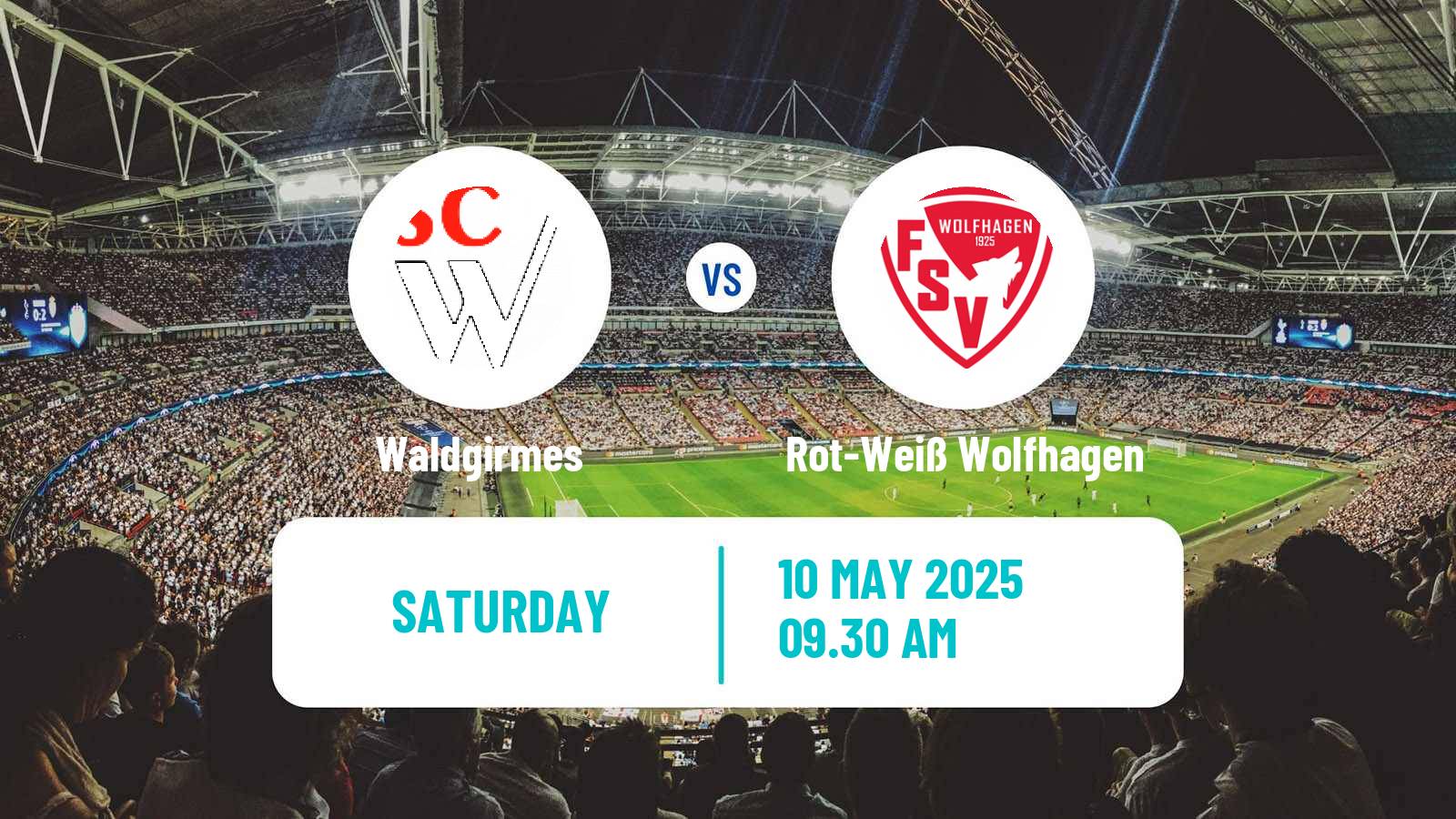 Soccer German Oberliga Hessen Waldgirmes - Rot-Weiß Wolfhagen