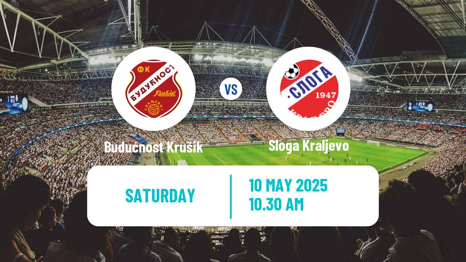 Soccer Serbian Srpska Liga - West Budućnost Krušik - Sloga Kraljevo