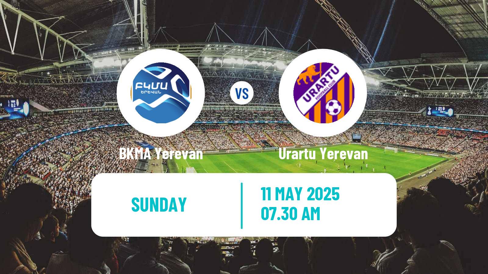 Soccer Armenian Premier League BKMA Yerevan - Urartu Yerevan