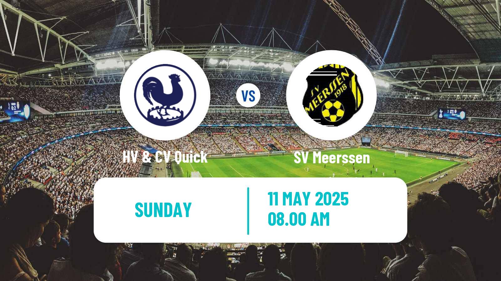 Soccer Dutch Derde Divisie HV & CV Quick - Meerssen
