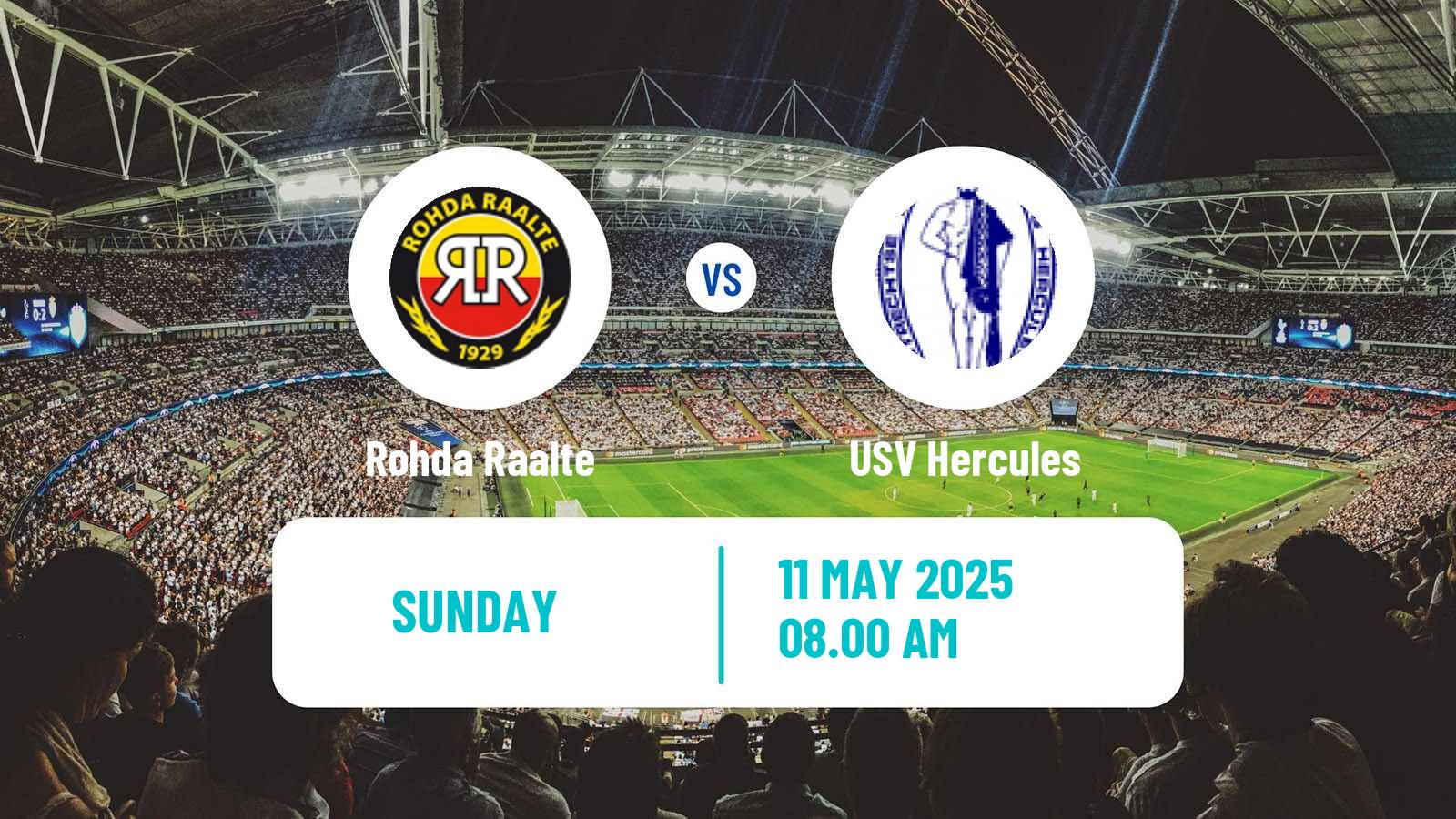 Soccer Dutch Derde Divisie Rohda Raalte - USV Hercules