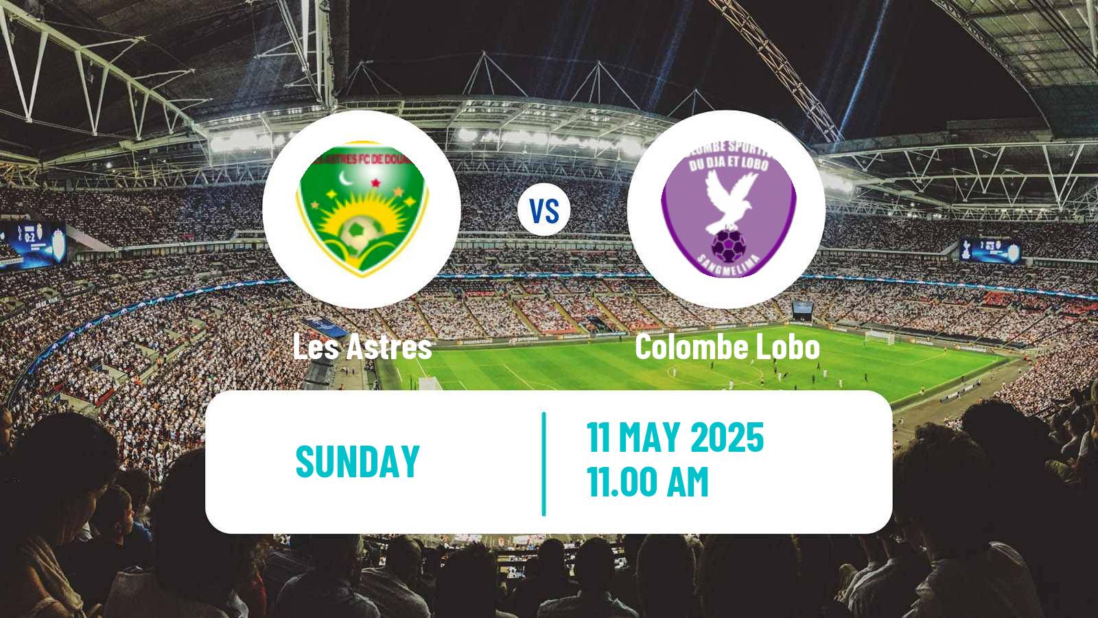 Soccer Cameroon Elite One Les Astres - Colombe Lobo