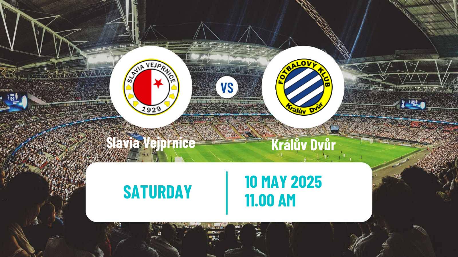 Soccer Czech Division A Slavia Vejprnice - Králův Dvůr