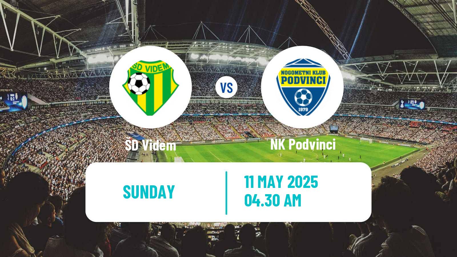 Soccer Slovenian 3 SNL East Videm - Podvinci