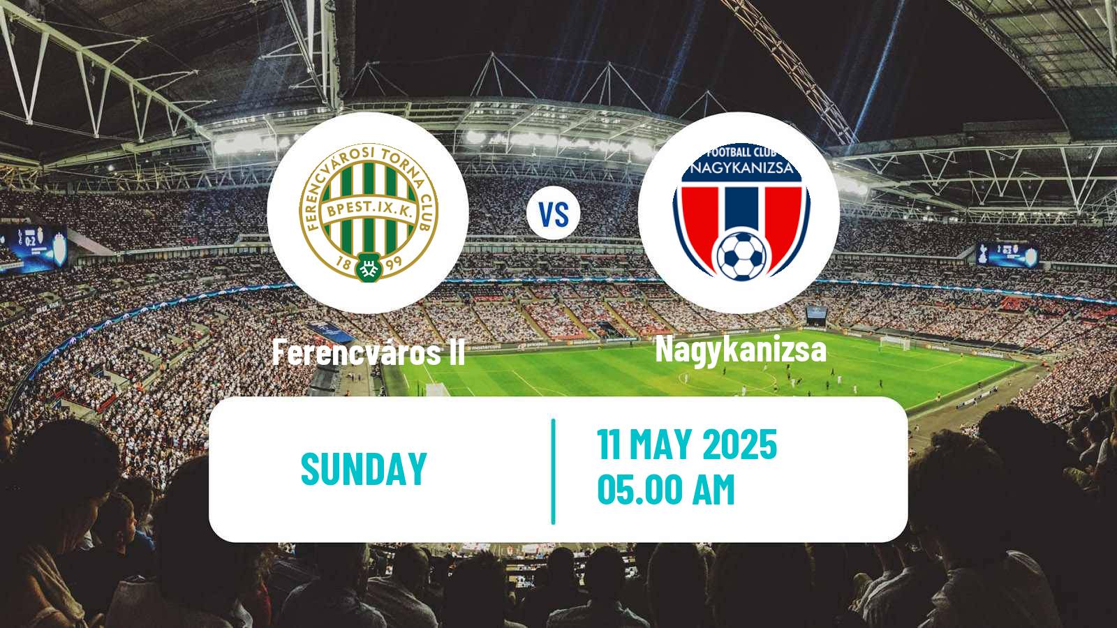 Soccer Hungarian NB III Southwest Ferencváros II - Nagykanizsa
