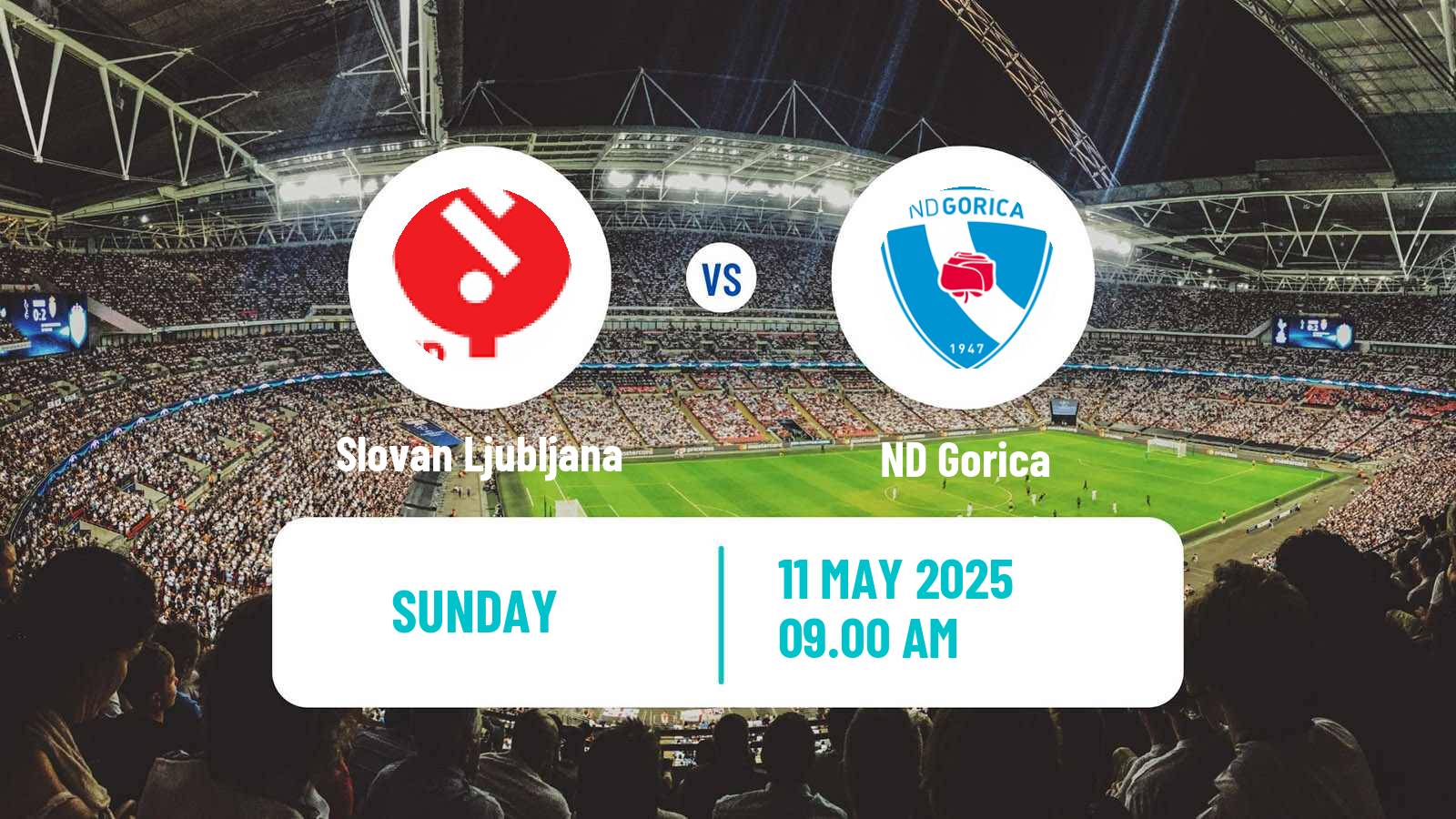 Soccer Slovenian 2 SNL Slovan Ljubljana - Gorica