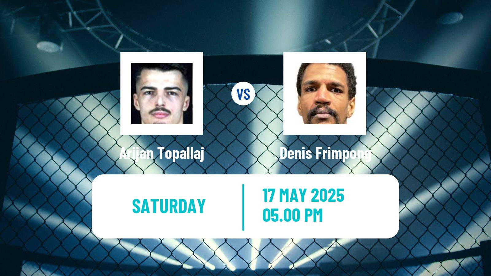 MMA Catchweight Oktagon Men Arijan Topallaj - Denis Frimpong