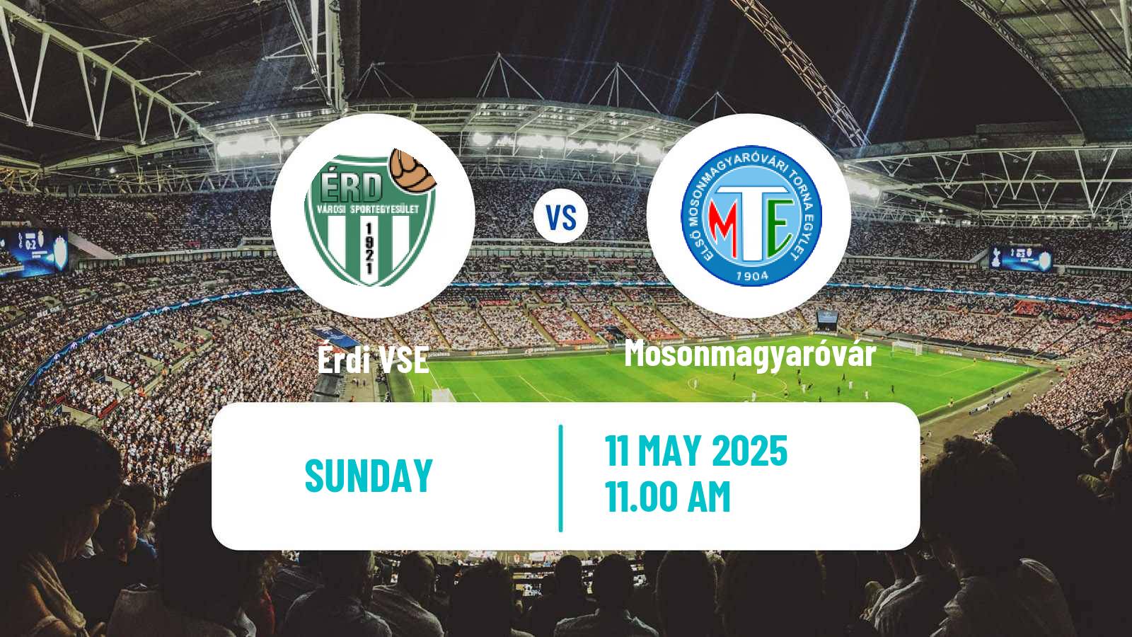 Soccer Hungarian NB III Northwest Érdi VSE - Mosonmagyaróvár