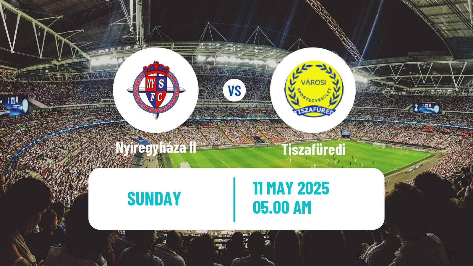 Soccer Hungarian NB III Northeast Nyíregyháza II - Tiszafüredi