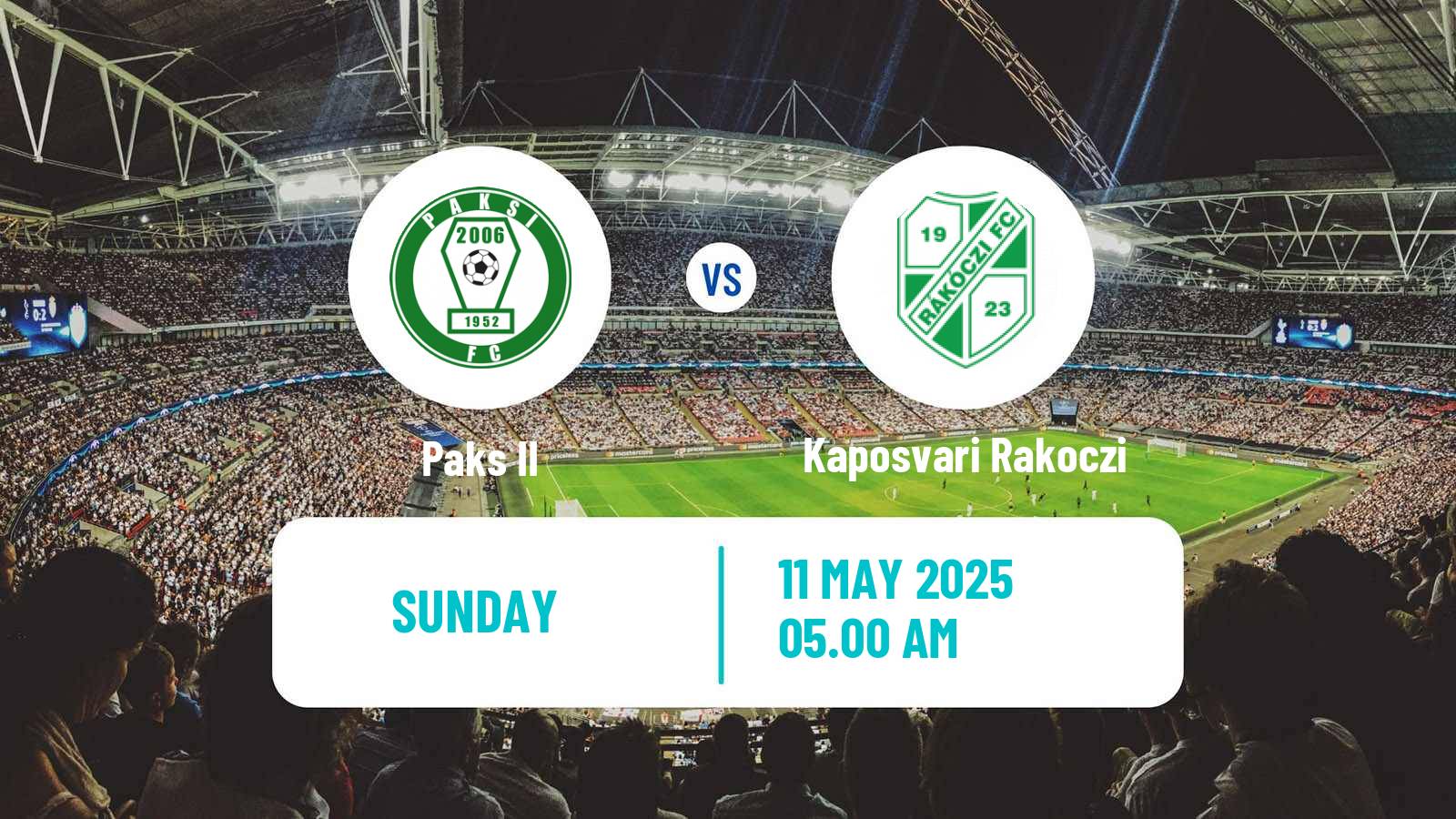 Soccer Hungarian NB III Southwest Paks II - Kaposvari Rakoczi