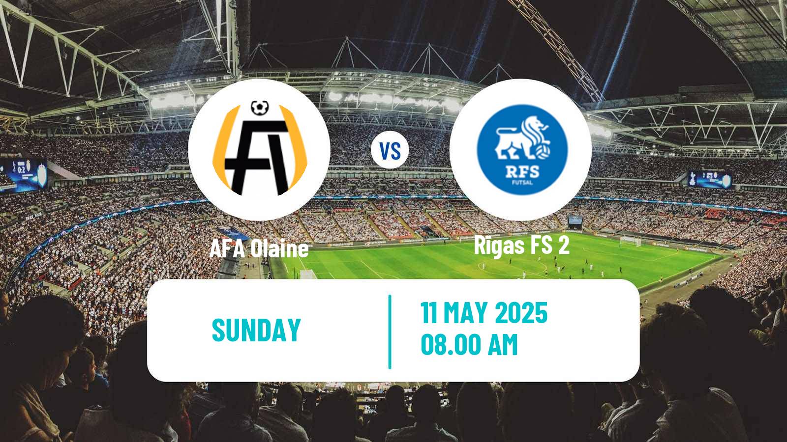 Soccer Latvian 1 Liga Olaine - Rīgas FS 2