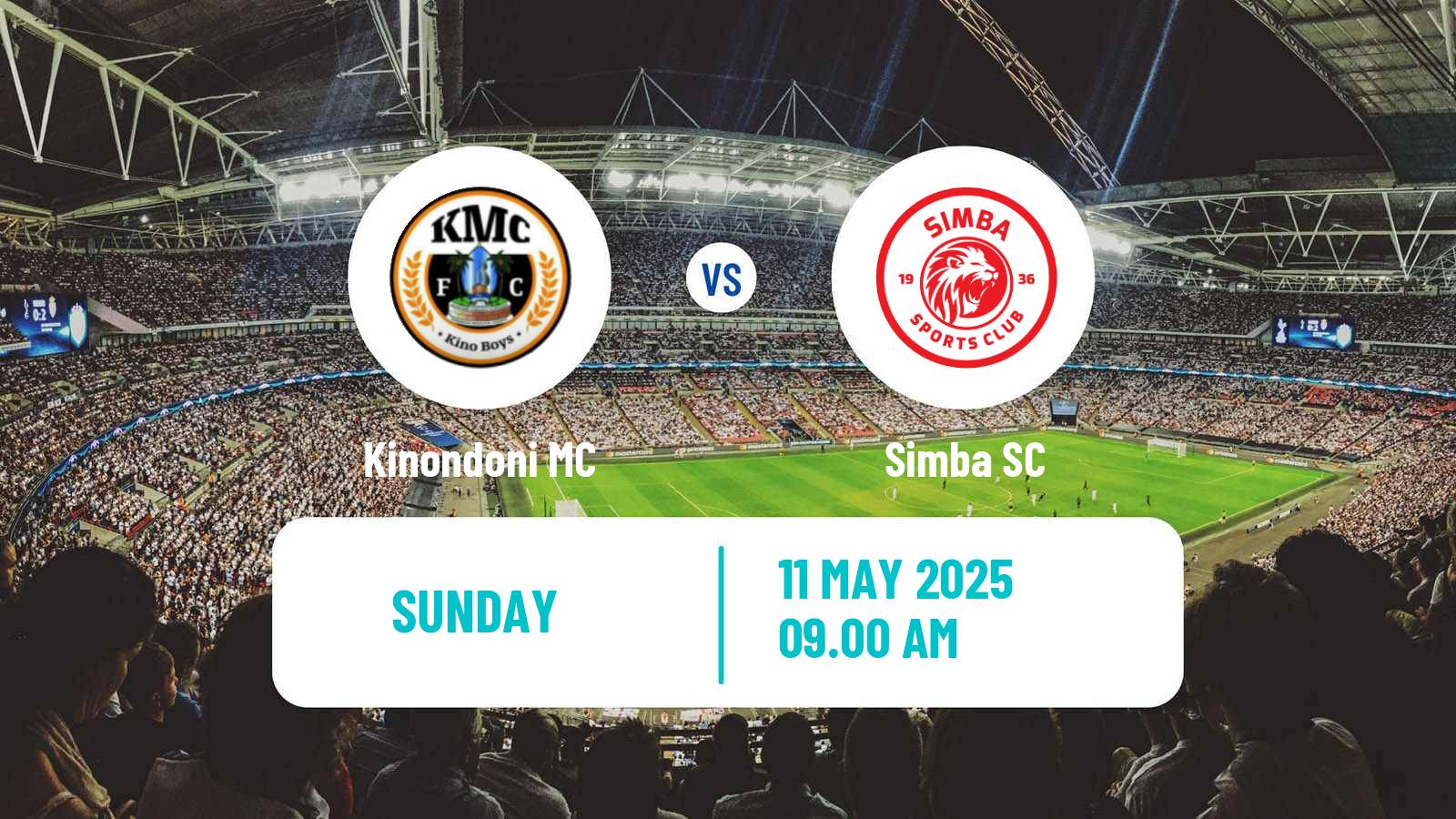 Soccer Tanzanian Premier League Kinondoni MC - Simba