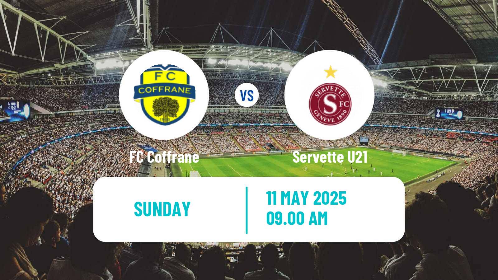 Soccer Swiss 1 Liga Classic Group 1 Coffrane - Servette U21