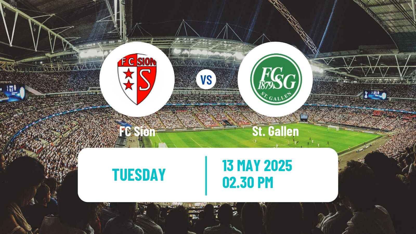 Soccer Swiss Super League Sion - St. Gallen