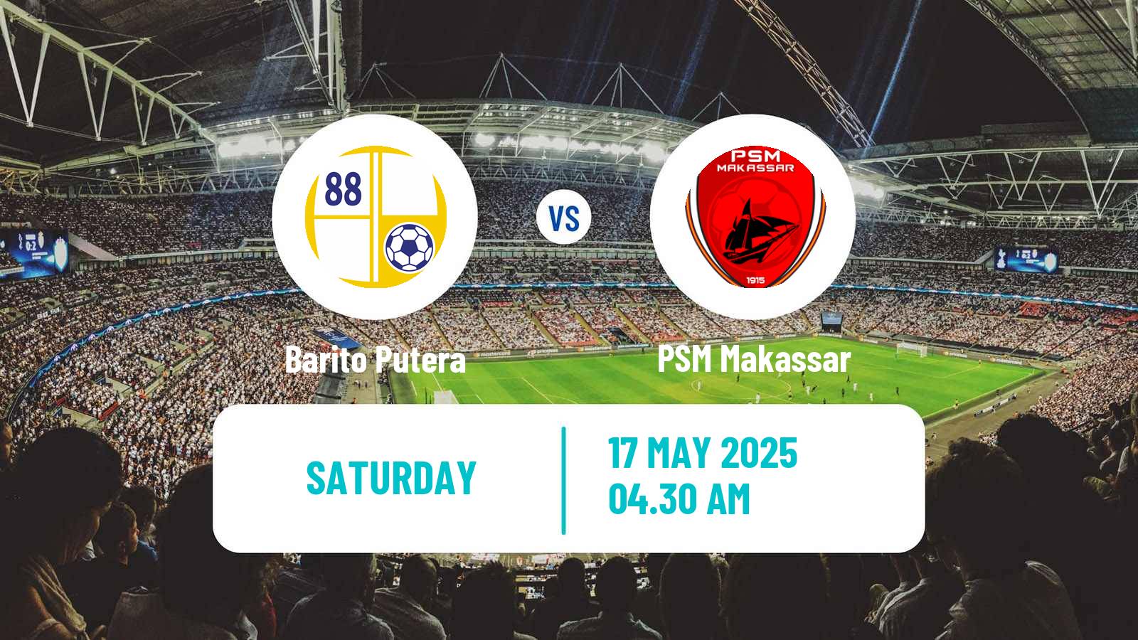 Soccer Indonesian Liga 1 Barito Putera - PSM Makassar