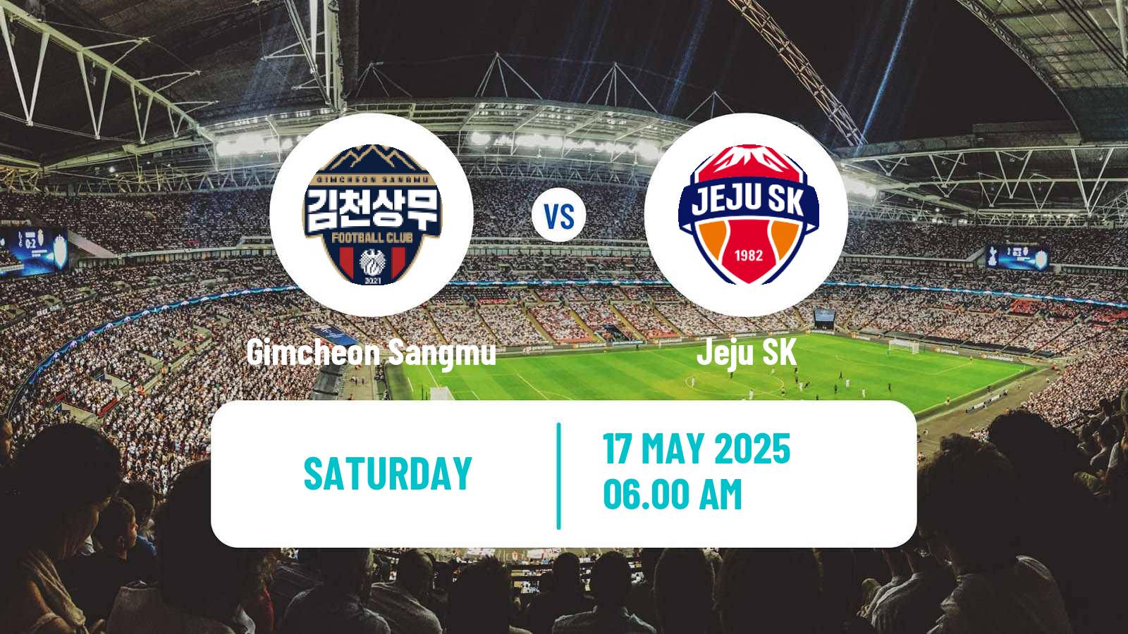 Soccer South Korean K-League 1 Gimcheon Sangmu - Jeju