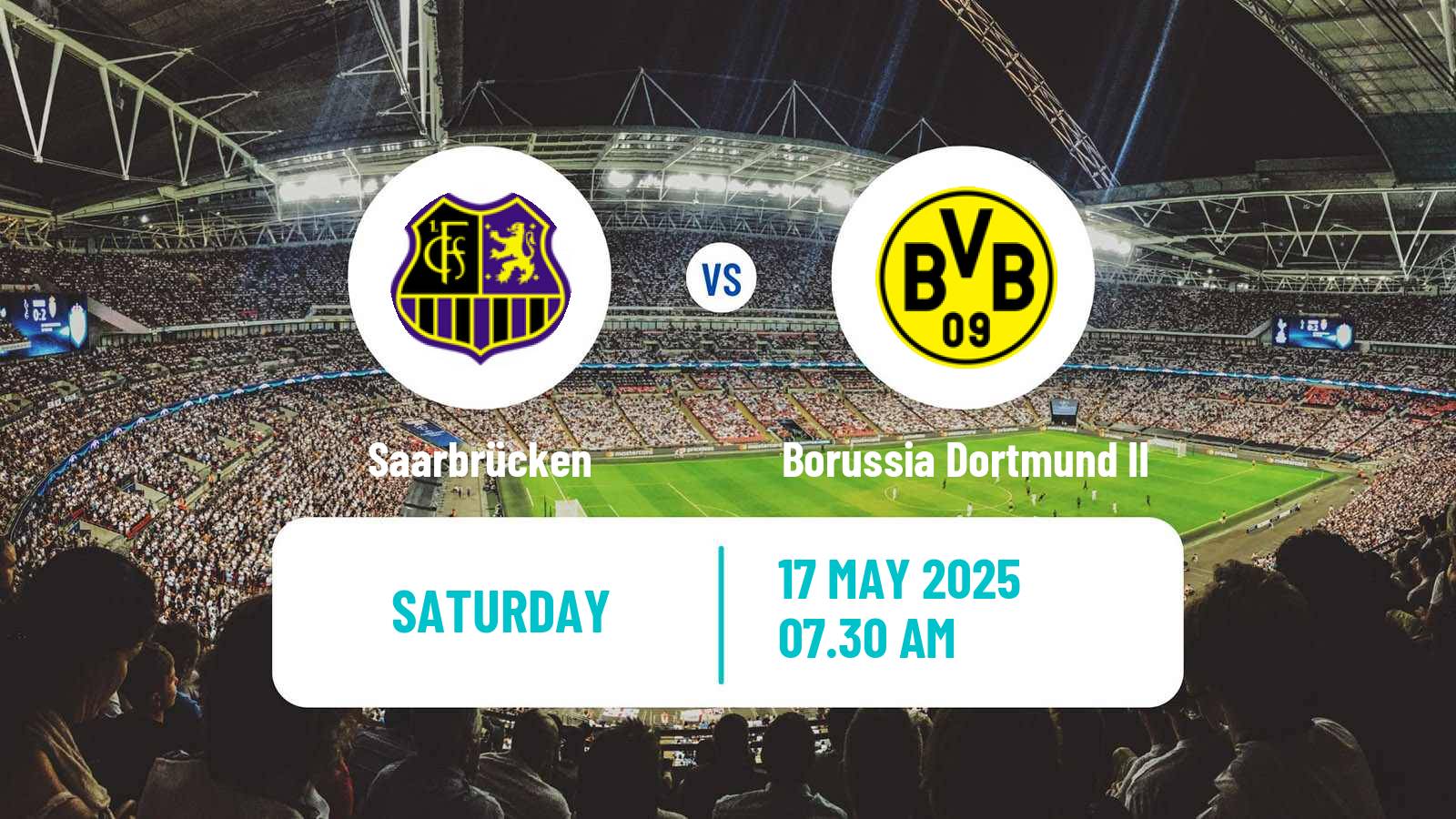 Soccer German 3 Bundesliga Saarbrücken - Borussia Dortmund II