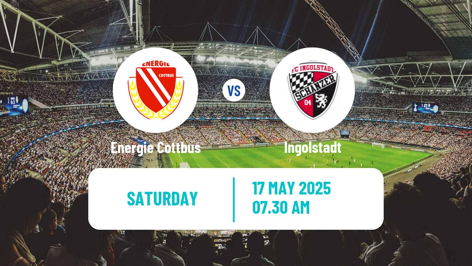Soccer German 3 Bundesliga Energie Cottbus - Ingolstadt