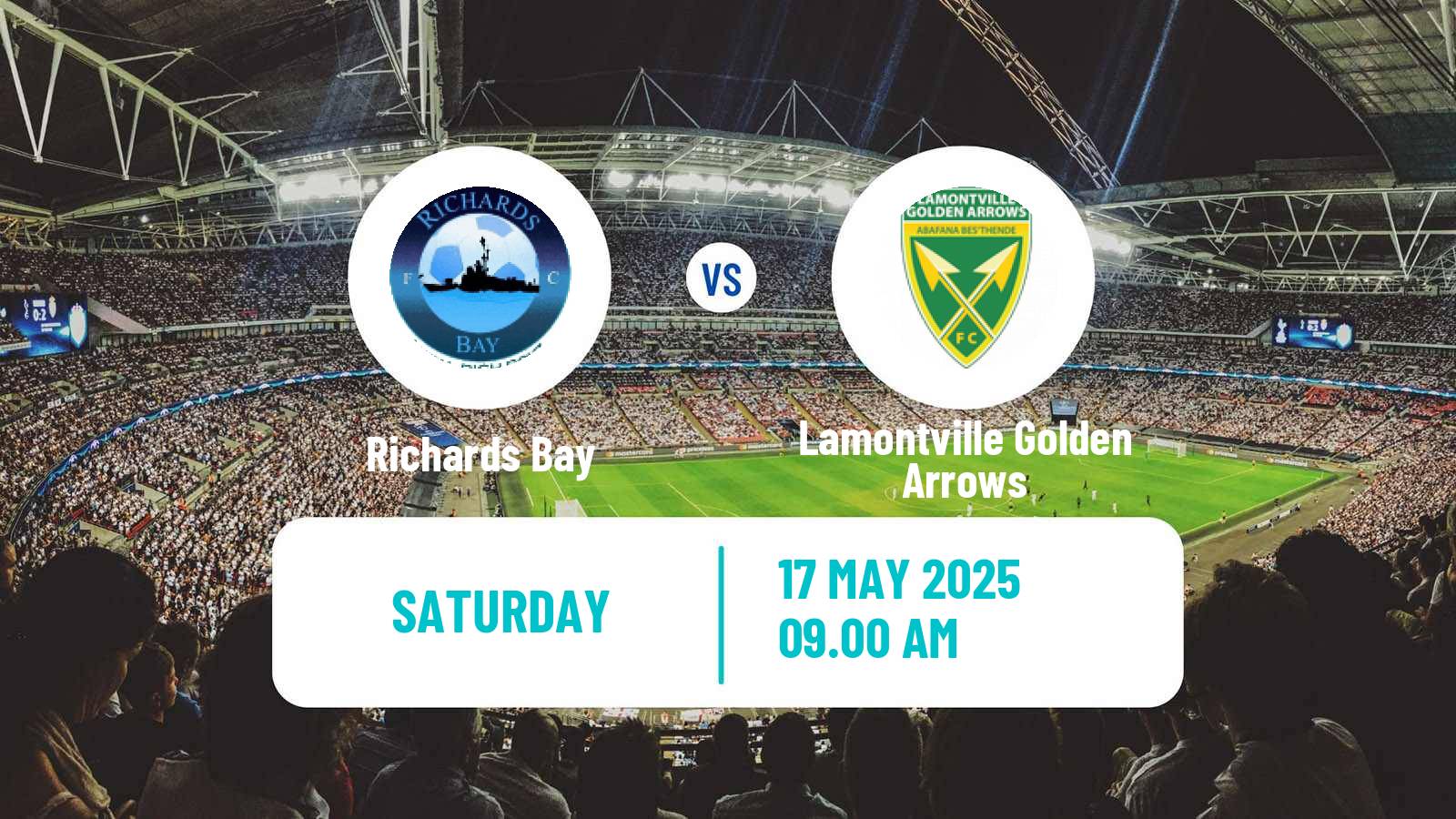 Soccer South African Premier Soccer League Richards Bay - Lamontville Golden Arrows