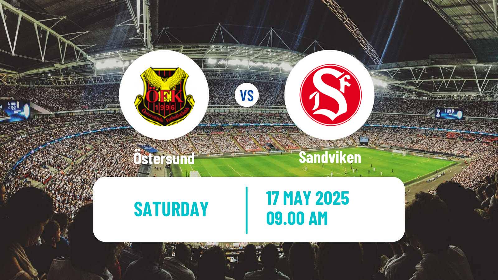 Soccer Swedish Superettan Östersund - Sandviken