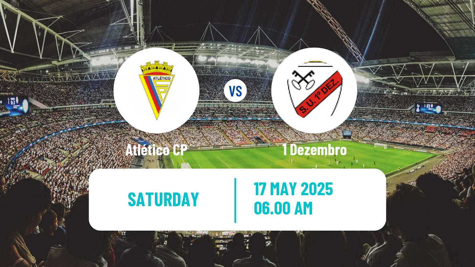 Soccer Portuguese Liga 3 Atlético CP - 1 Dezembro