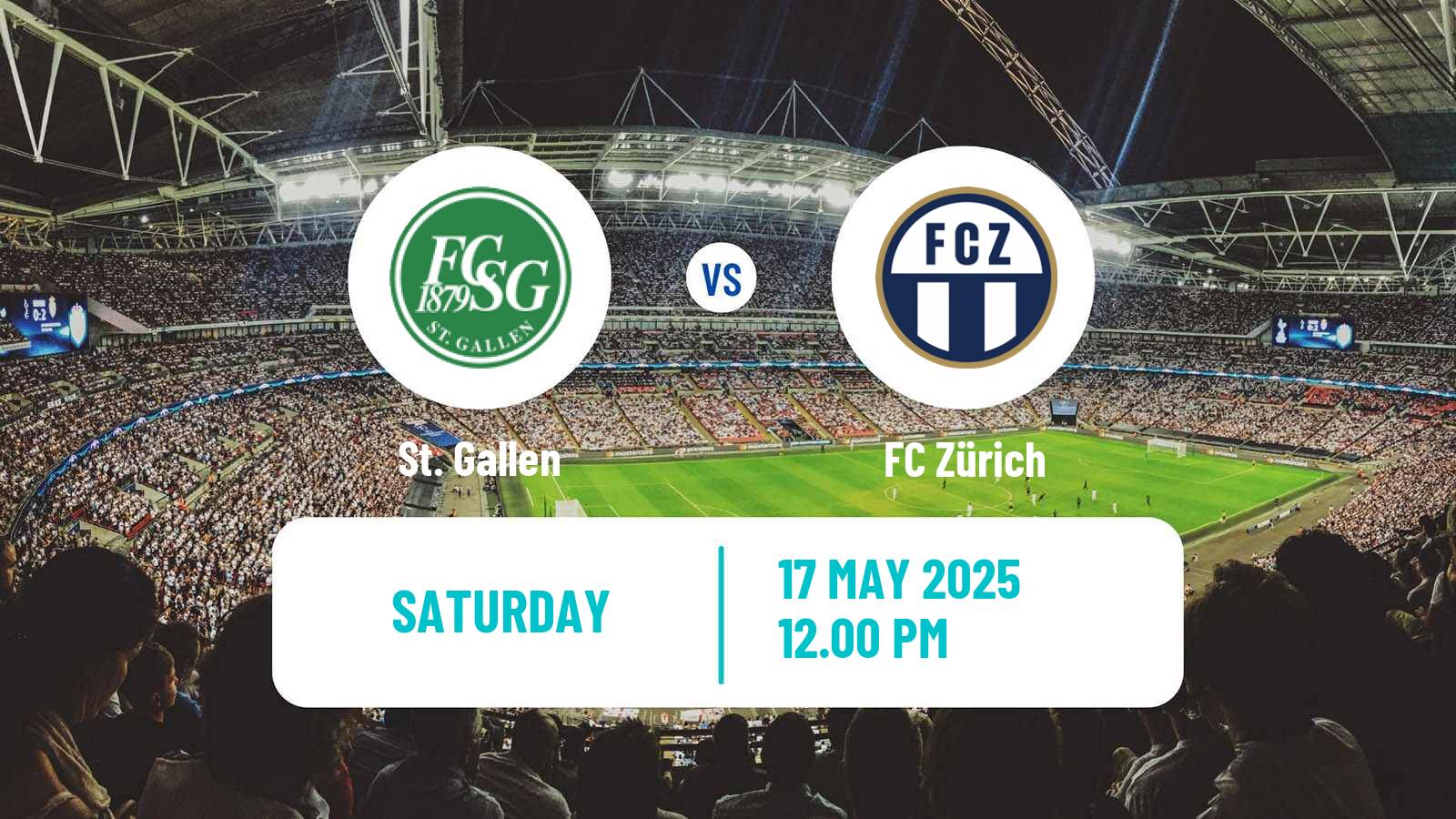 Soccer Swiss Super League St. Gallen - Zürich