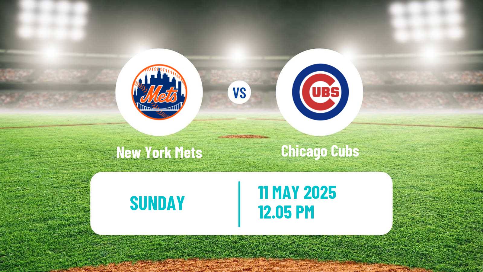 Baseball MLB New York Mets - Chicago Cubs