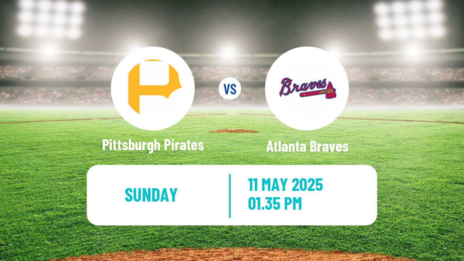 Baseball MLB Pittsburgh Pirates - Atlanta Braves