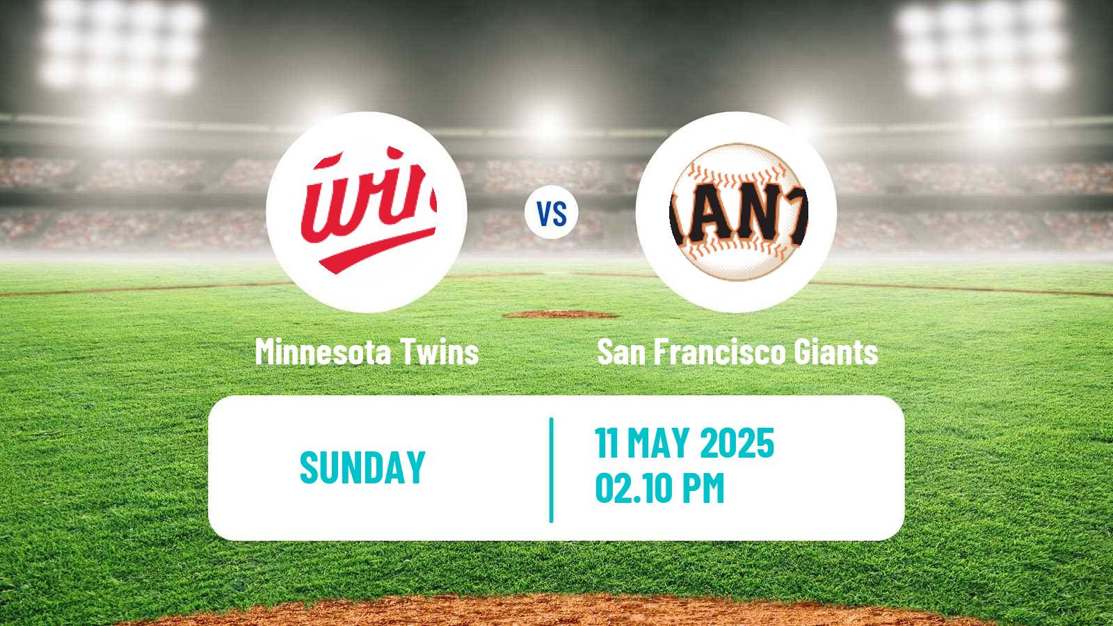 Baseball MLB Minnesota Twins - San Francisco Giants