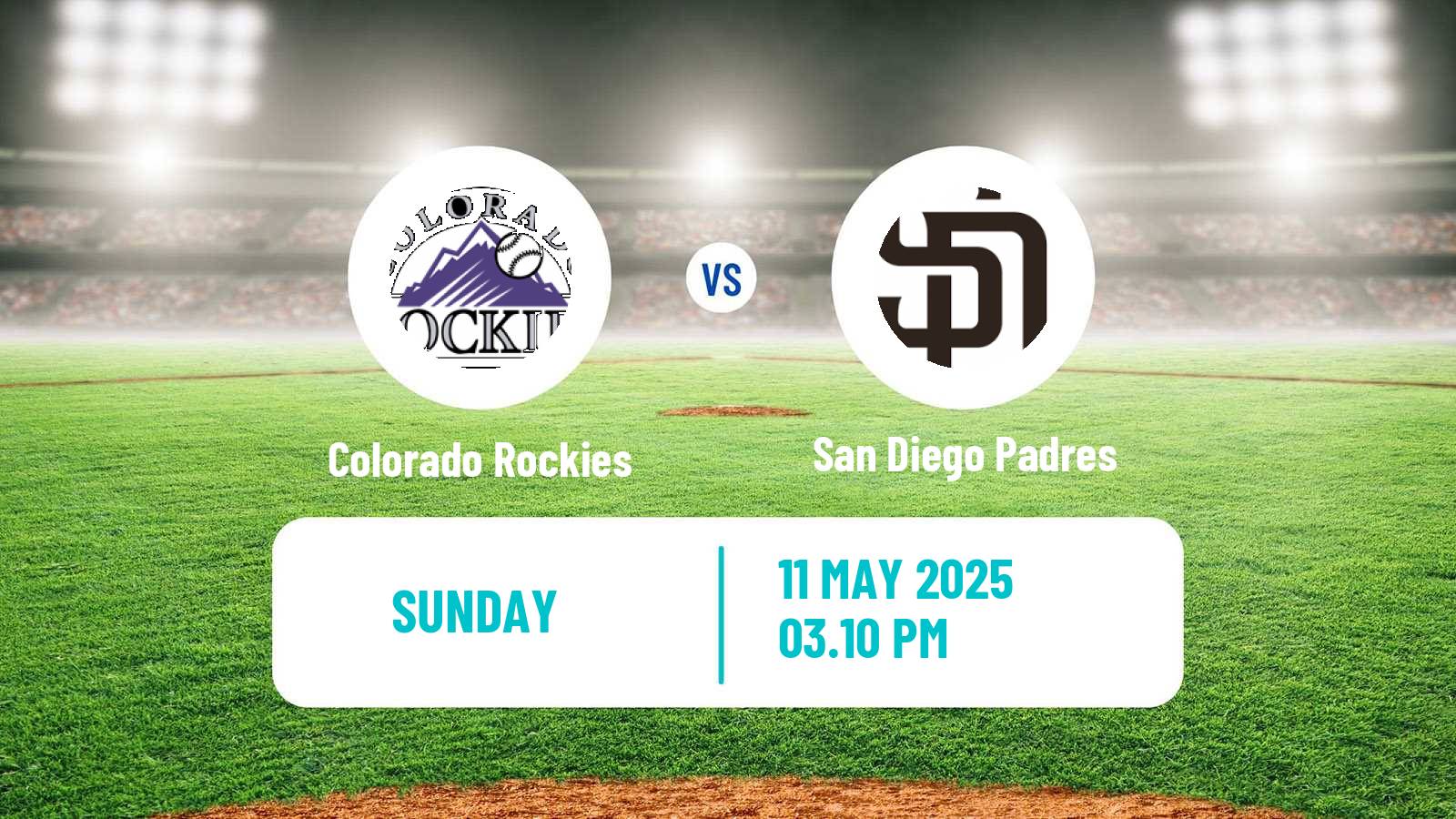 Baseball MLB Colorado Rockies - San Diego Padres