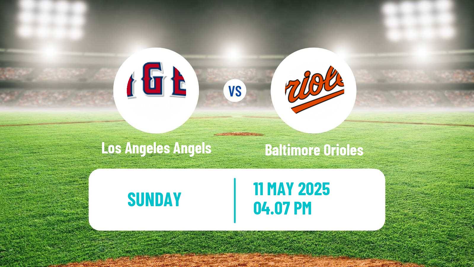 Baseball MLB Los Angeles Angels - Baltimore Orioles