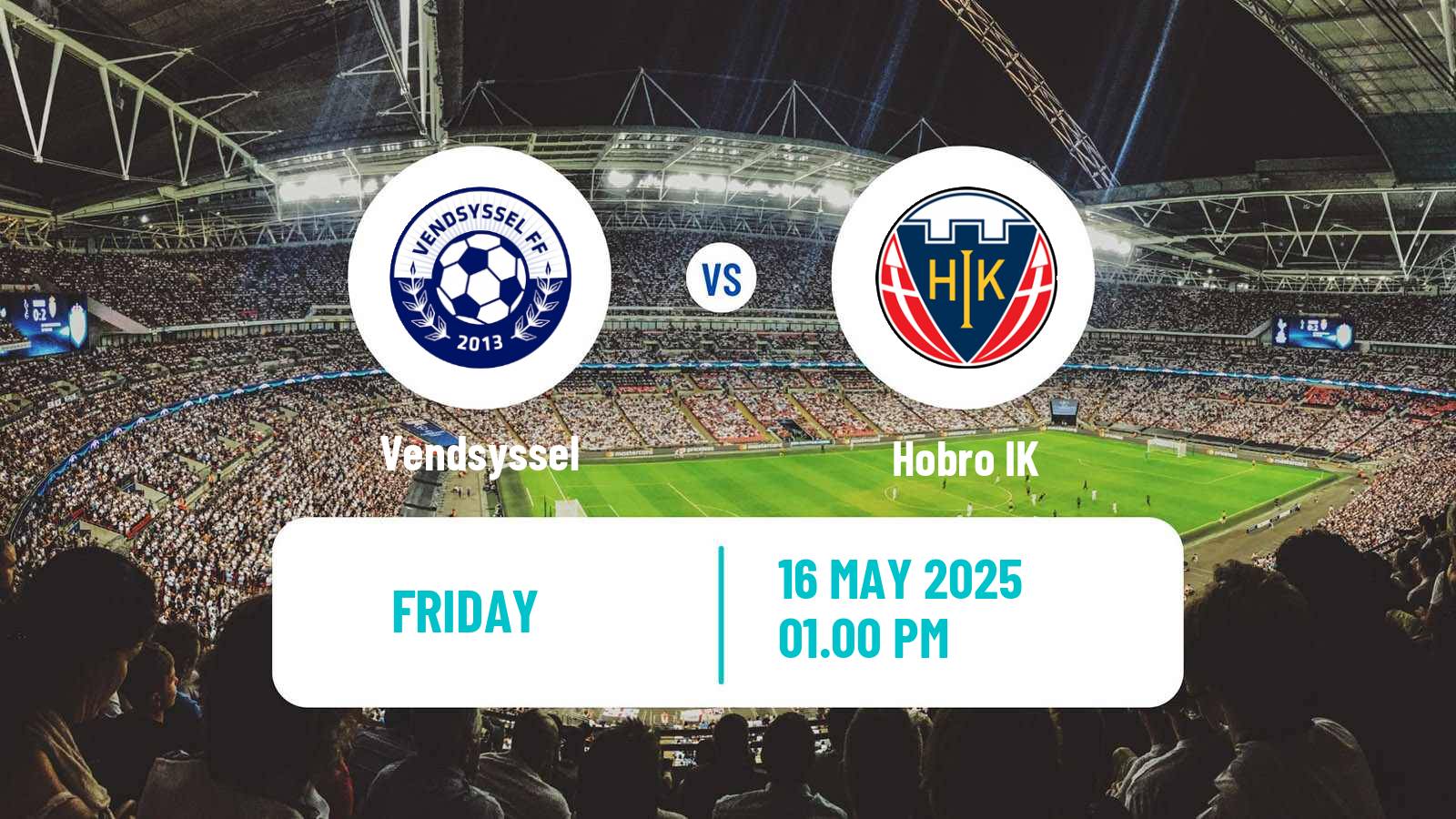 Soccer Danish 1 Division Vendsyssel - Hobro