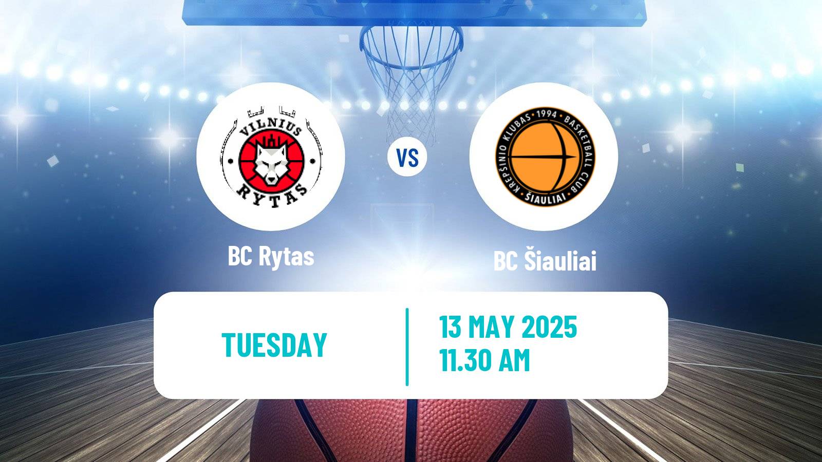 Basketball Lietuvos Krepsinio Lyga Rytas - Šiauliai