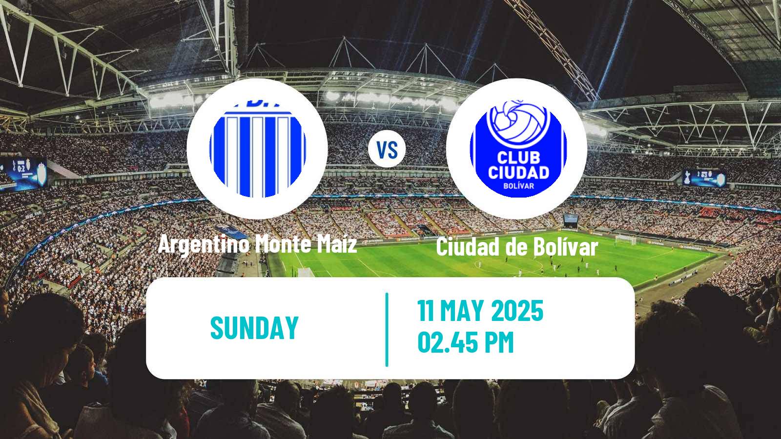 Soccer Argentinian Torneo Federal Argentino Monte Maíz - Ciudad de Bolívar