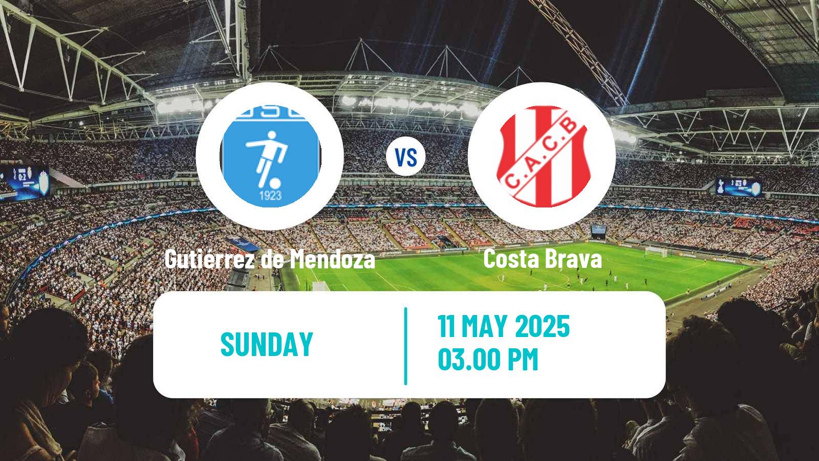 Soccer Argentinian Torneo Federal Gutiérrez de Mendoza - Costa Brava