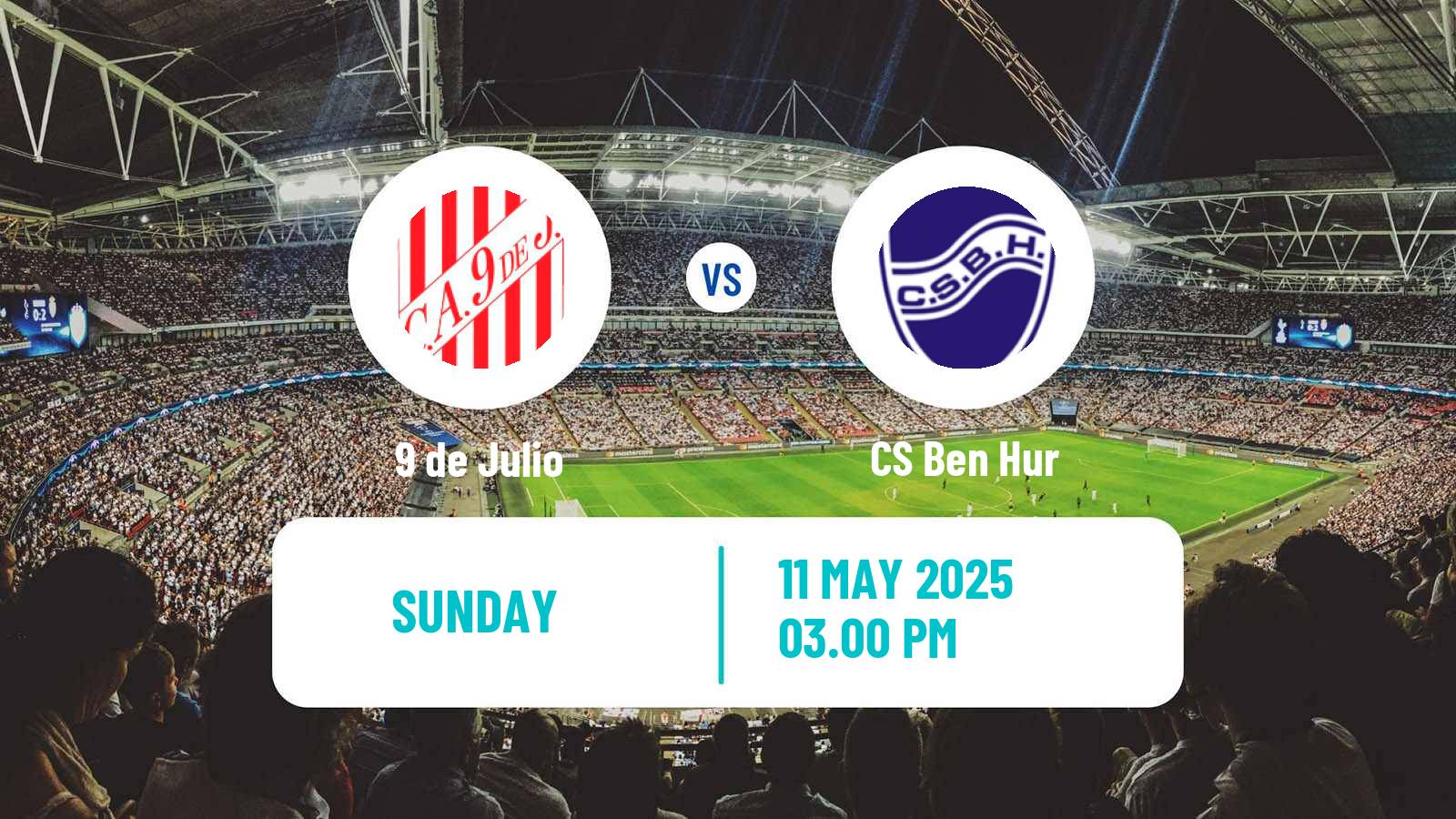 Soccer Argentinian Torneo Federal 9 de Julio - Ben Hur