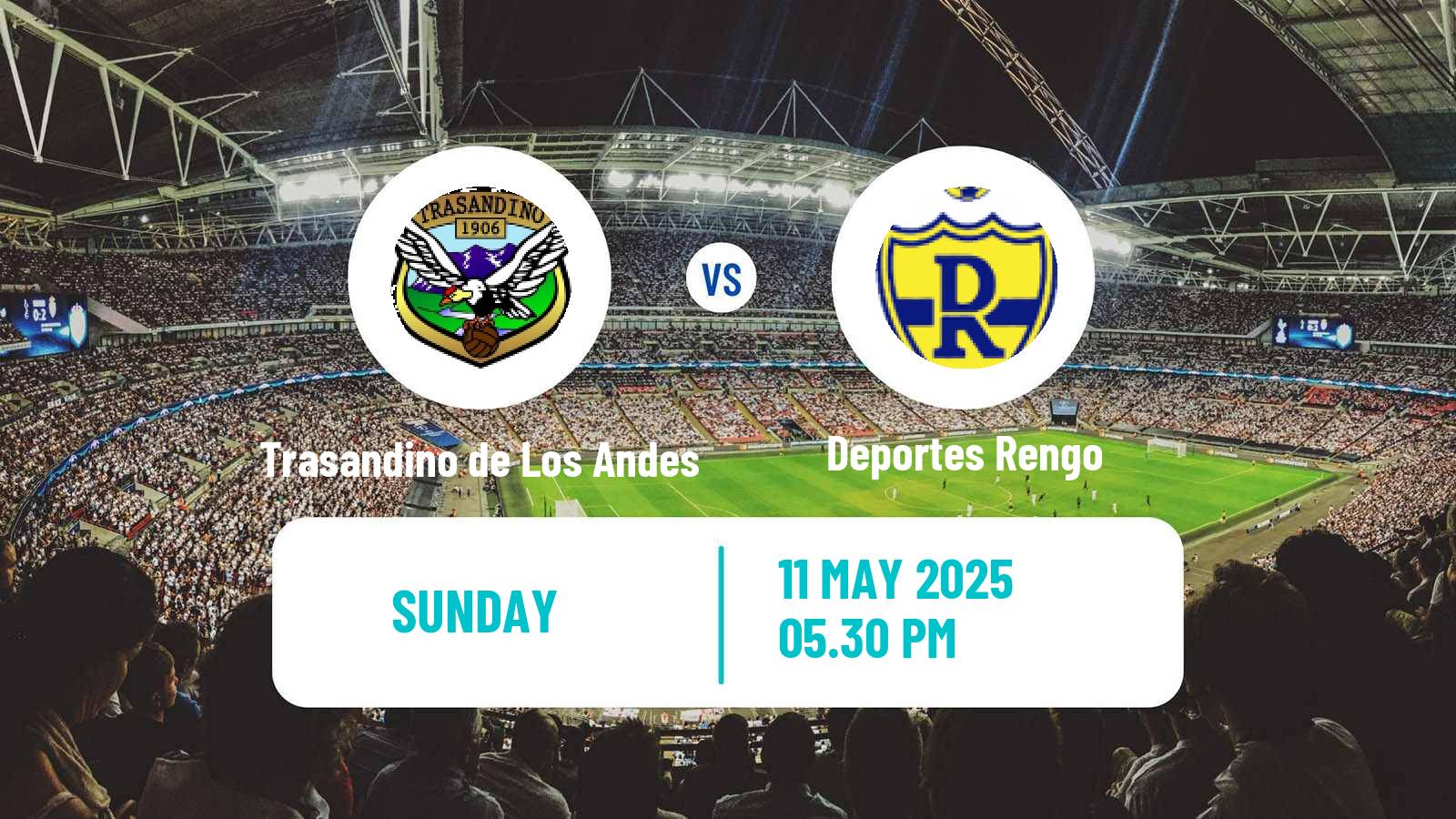 Soccer Chilean Segunda Division Trasandino de Los Andes - Deportes Rengo