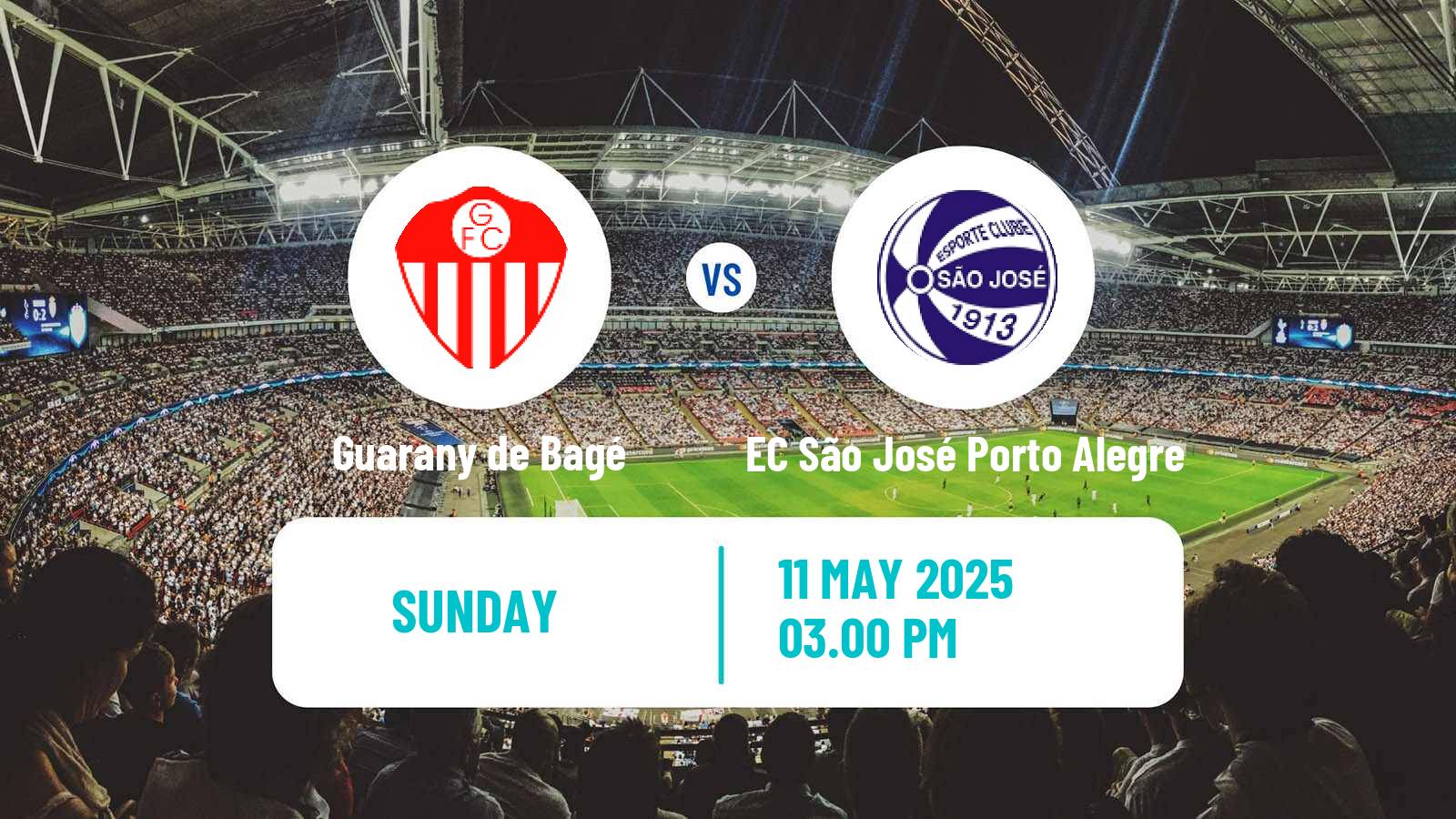 Soccer Brazilian Serie D Guarany de Bagé - EC São José Porto Alegre
